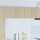 Armadio pensile 2 pcs Quercia Sonoma e Bianca 60 x 31 x 40 cm