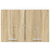 Armadio pensile 2 pcs Quercia Sonoma e Bianca 60 x 31 x 40 cm