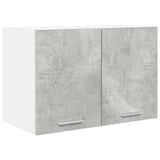 Armadio pensile 2 pcs Grigio Cemento e Bianco 60 x 31 x 40 cm