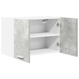 Armadio pensile 2 pcs Grigio Cemento e Bianco 60 x 31 x 40 cm