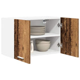 Armadio pensile 2 pcs Legno Antico e Bianco 60 x 31 x 40 cm