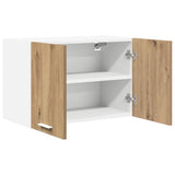 Armadio pensile 2 pcs Rovere Artigiano e Bianco 60 x 31 x 40 cm