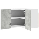 Armadio pensile Grigio Cemento e Bianco 57 x 57 x 40 cm