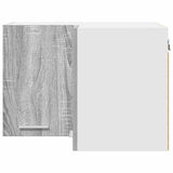Armadio pensile Grigio Sonoma e Bianco 57 x 57 x 40 cm