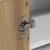 Armadio pensile Rovere Artigiano e Bianco 57 x 57 x 40 cm