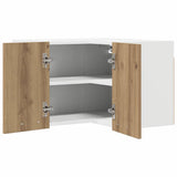 Armadio pensile Rovere Artigiano e Bianco 57 x 57 x 40 cm