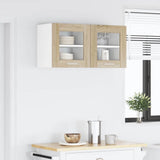 Armadio pensile con porta 2 pcs Rovere Sonoma 40 x 31 x 40 cm