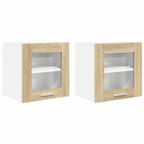 Armadio pensile con porta 2 pcs Rovere Sonoma 40 x 31 x 40 cm