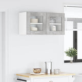 Armadio pensile Riga 2 pcs Grigio cemento 40 x 31 x 40 cm