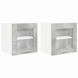 Armadio pensile Riga 2 pcs Grigio cemento 40 x 31 x 40 cm