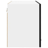 Armadio pensile con porta 2 pcs Rovere Nero 60 x 31 x 40 cm