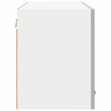 Armadio pensile con porta 2 pcs Grigio cemento 60 x 31 x 40 cm