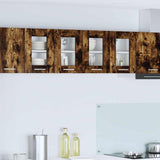 Armadio pensile con porta 2 pcs Rovere fumé 60 x 31 x 40 cm