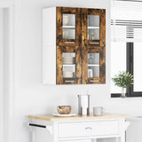 Armadio pensile con porta 2 pcs Rovere fumé 60 x 31 x 40 cm
