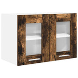 Armadio pensile con porta 2 pcs Rovere fumé 60 x 31 x 40 cm