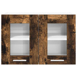 Armadio pensile con porta 2 pcs Rovere fumé 60 x 31 x 40 cm