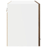 Armadio pensile con porta 2 pcs Rovere fumé 60 x 31 x 40 cm