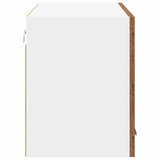 Armadio pensile con porta Legno Antico e Bianco 80 x 31 x 40 cm