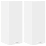 Armadio pensile 2 pcs Bianco 30 x 31 x 80 cm Legno truciolato