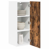 Armadio pensile con porta Riga 2 pcs Rovere Affumicato e Bianco