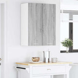Armadio pensile 2 pcs Grigio Sonoma e Bianco 30 x 31 x 80 cm