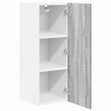 Armadio pensile 2 pcs Grigio Sonoma e Bianco 30 x 31 x 80 cm