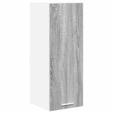 Armadio pensile 2 pcs Grigio Sonoma e Bianco 30 x 31 x 80 cm