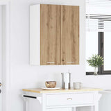 Armadio pensile Rovere Artigiano e Bianco 30 x 31 x 80 cm