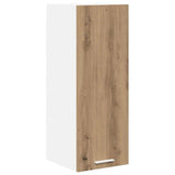 Armadio pensile Rovere Artigiano e Bianco 30 x 31 x 80 cm