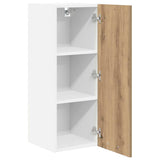 Armadio pensile Rovere Artigiano e Bianco 30 x 31 x 80 cm