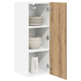 Armadio pensile Rovere Artigiano e Bianco 30 x 31 x 80 cm