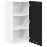 Armadio pensile Riga Rovere Nero e Bianco 40 x 31 x 80 cm