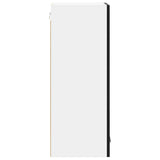 Armadio pensile Riga Rovere Nero e Bianco 40 x 31 x 80 cm