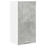 Armadio pensile Grigio Cemento e Bianco 40 x 31 x 80 cm