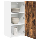 Armadio pensile Rovere Affumicato e Bianco 40 x 31 x 80 cm