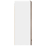 Armadio pensile Rovere Affumicato e Bianco 40 x 31 x 80 cm