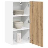 Armadio pensile Rovere Artigiano e Bianco 40 x 31 x 80 cm