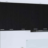 Armadio pensile con porta Rovere Nero e Bianco 50 x 31 x 80 cm