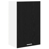 Armadio pensile con porta Rovere Nero e Bianco 50 x 31 x 80 cm