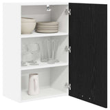 Armadio pensile con porta Rovere Nero e Bianco 50 x 31 x 80 cm