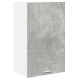Armadio pensile Grigio Cemento e Bianco 50 x 31 x 80 cm