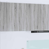 Armadio pensile Grigio Sonoma e Bianco 50 x 31 x 80 cm