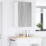Armadio pensile Grigio Sonoma e Bianco 50 x 31 x 80 cm