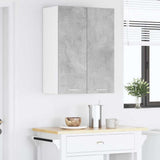 Armadio pensile con porta Grigio cemento 60 x 31 x 80 cm