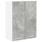 Armadio pensile con porta Grigio cemento 60 x 31 x 80 cm