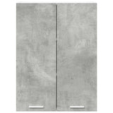Armadio pensile con porta Grigio cemento 60 x 31 x 80 cm