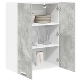 Armadio pensile con porta Grigio cemento 60 x 31 x 80 cm