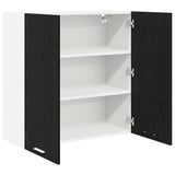 Armadio pensile Rovere Nero 80 x 31 x 80 cm Legno truciolato