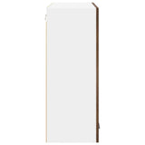 Armadio pensile con porta Riga Rovere fumé 80 x 31 x 80 cm