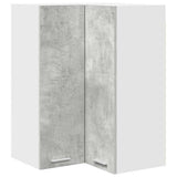 Armadio pensile Grigio Cemento e Bianco 57 x 57 x 80 cm